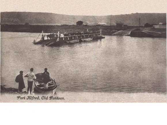 PONT WITH CATTLE CROSSING RIVER