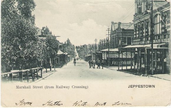 Johannesburg Marshall Str from railway Crossing Jeppestown